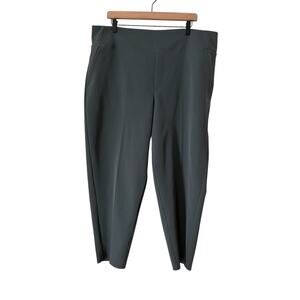 Athleta Womens Endless High Rise Pant Green Elastic Waist Size 18 Style 533636